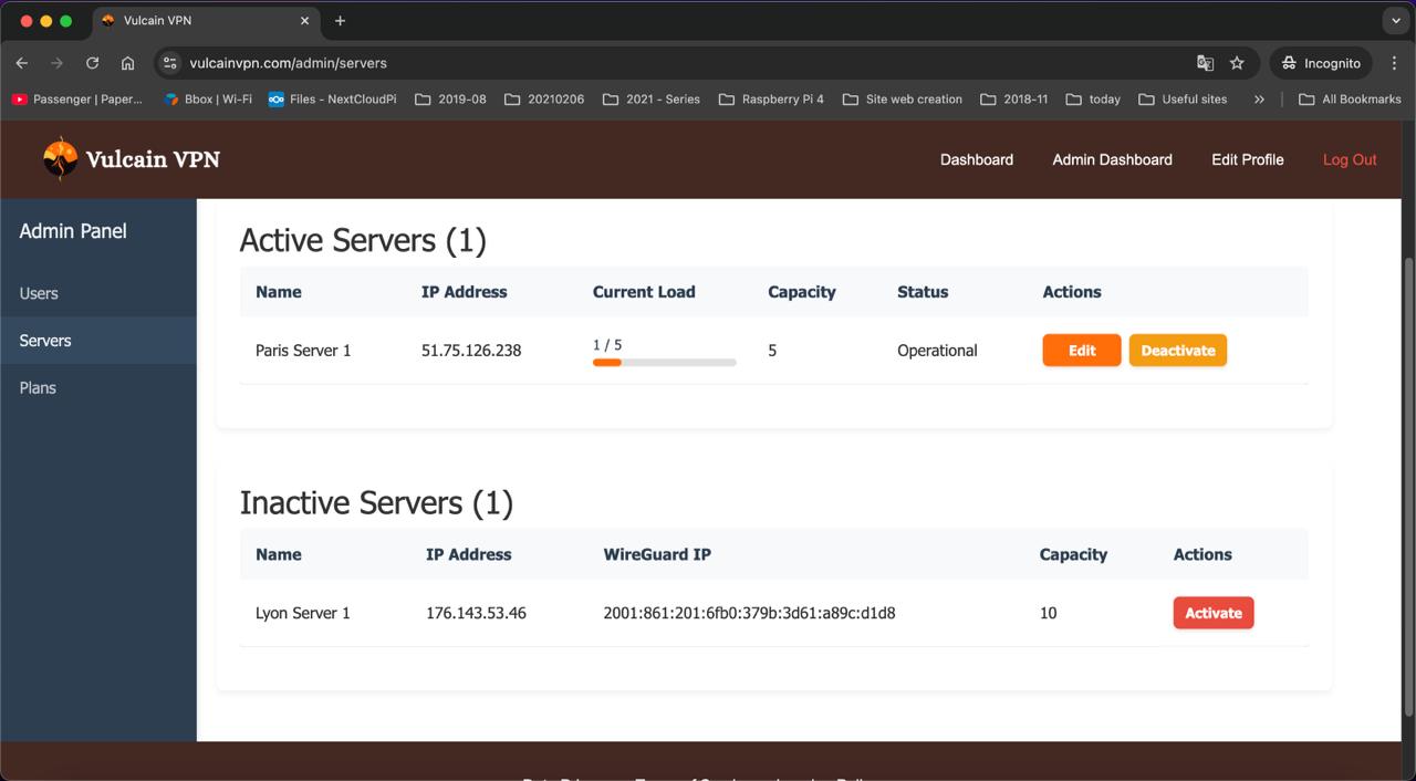 Vignette 5 du projet Vulcain VPN